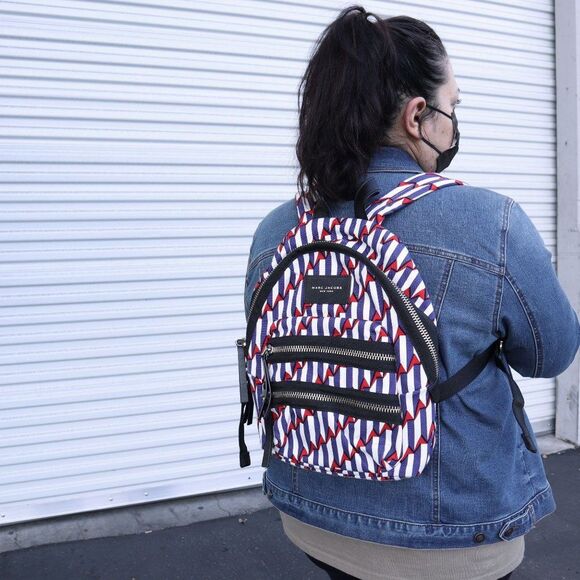 NWT Marc Jacobs Backpack in Paris Blue Kiss - Picture 3 of 11